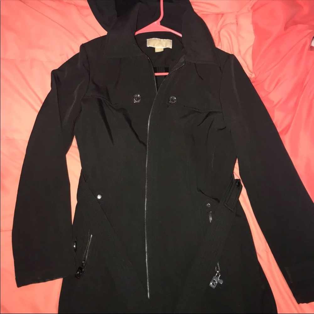 Michael Kors black Rain Coat